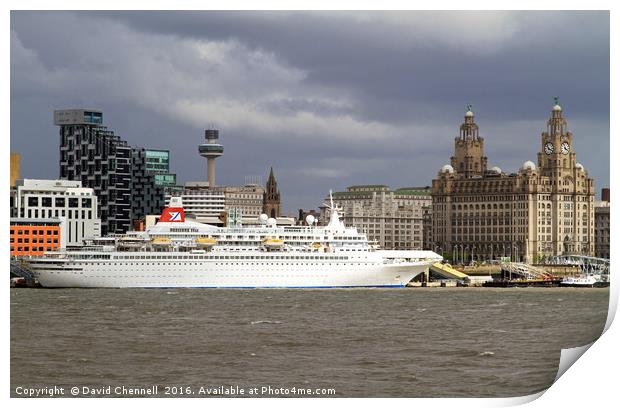 Cruise Ship Boudicca  Print by David Chennell