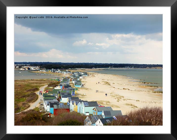 Majestic Mudeford Spit Framed Mounted Print by paul cobb
