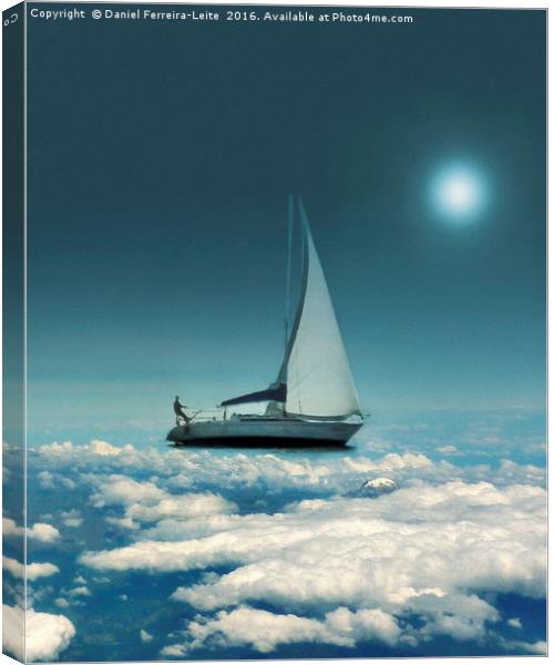 Navigating Trough Clouds Canvas Print by Daniel Ferreira-Leite
