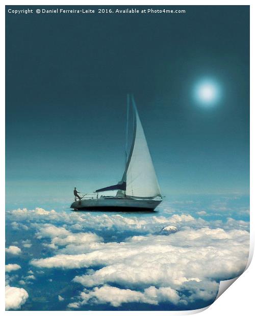 Navigating Trough Clouds Print by Daniel Ferreira-Leite