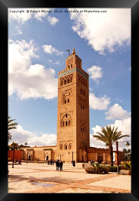 Koutoubia Mosque, Marrakesh Framed Print by Robert Murray