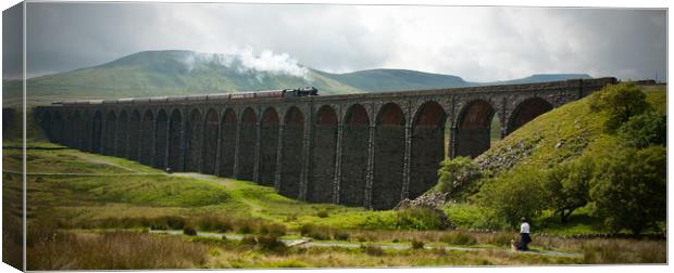 "The Fellsman" on Ribblehead Canvas Print by Peter Jarvis