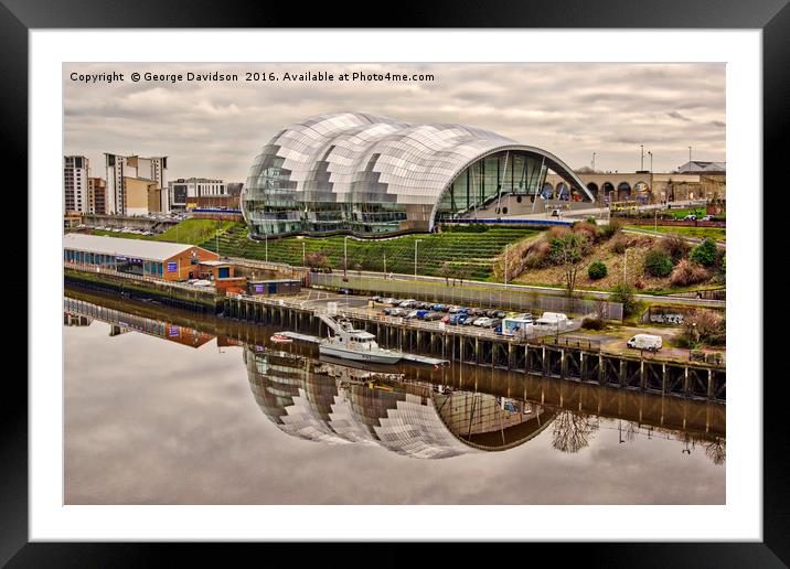 View from the Bridge Revisited Framed Mounted Print by George Davidson