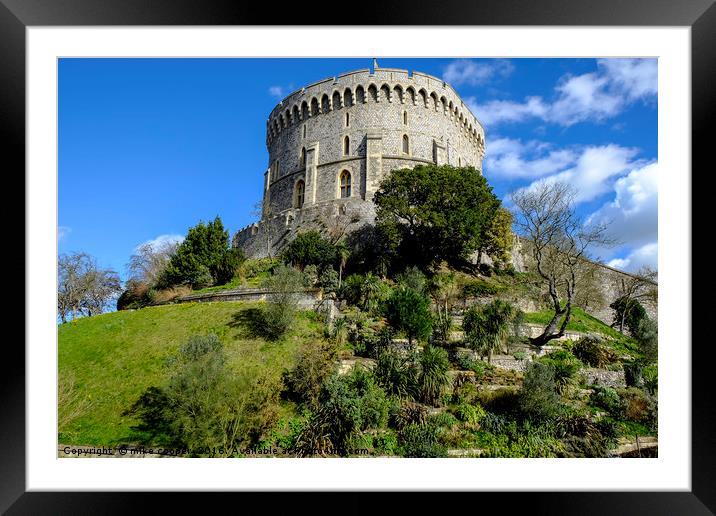 Castle on the hill Framed Mounted Print by mike cooper