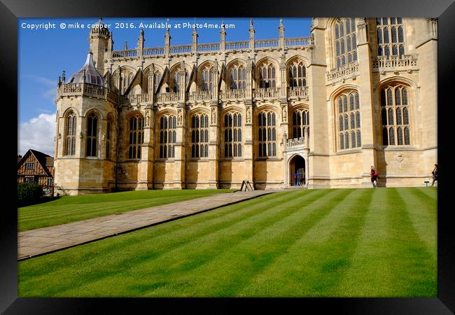 st George's chapel Windsor Framed Print by mike cooper