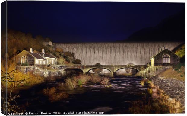 Hydro power. Canvas Print by Russell Burton