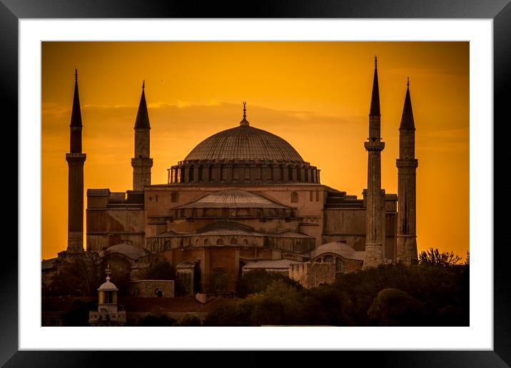 Istanbul blue mosque Framed Mounted Print by Mick Sadler ARPS