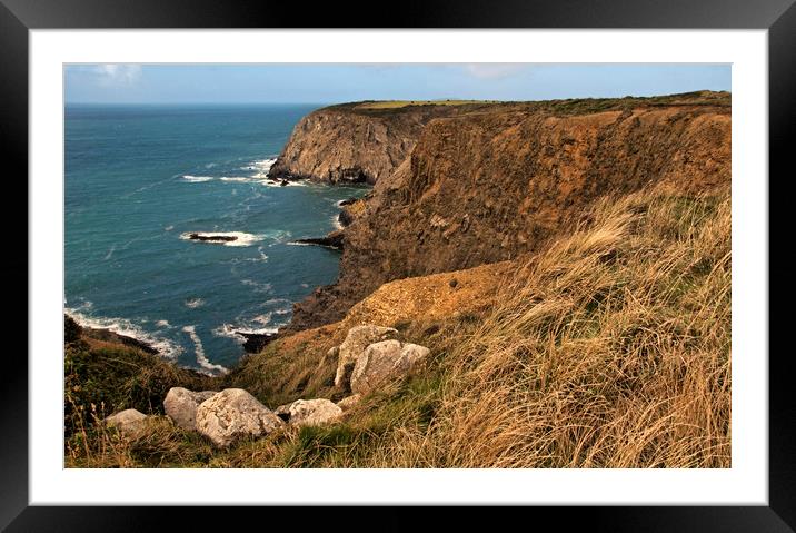 Pembrokeshire Coast Path Framed Mounted Print by Geoff Storey