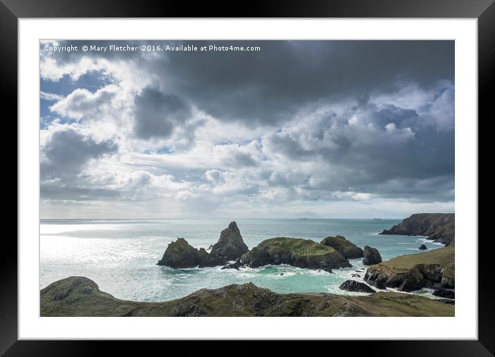 Kynance Cove, Cornwall Framed Mounted Print by Mary Fletcher