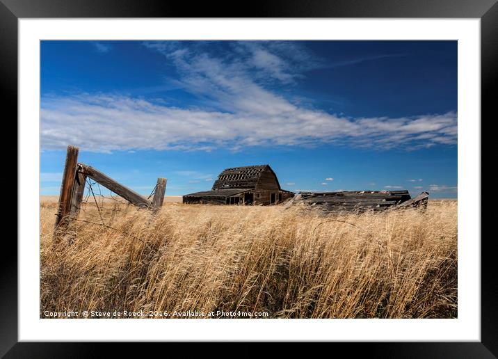 The Old West. Framed Mounted Print by Steve de Roeck