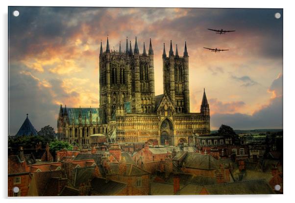 Lancaster Bombers Tour Acrylic by J Biggadike