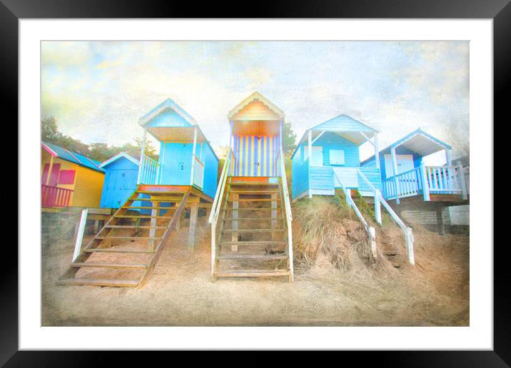  Wells-Next-The-Sea Beach Huts  Framed Mounted Print by Mike Sherman Photog