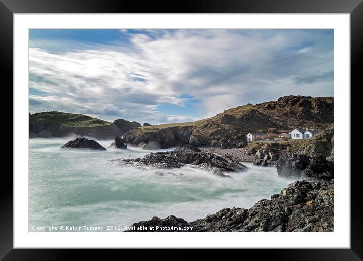 Kynance Cove Framed Mounted Print by Kelvin Rumsby