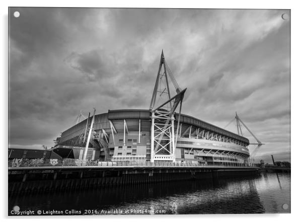 Principality Stadium, Cardiff Acrylic by Leighton Collins