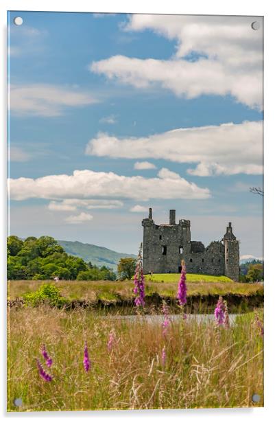 Kilchurn Castle in Scotland Acrylic by Antony McAulay