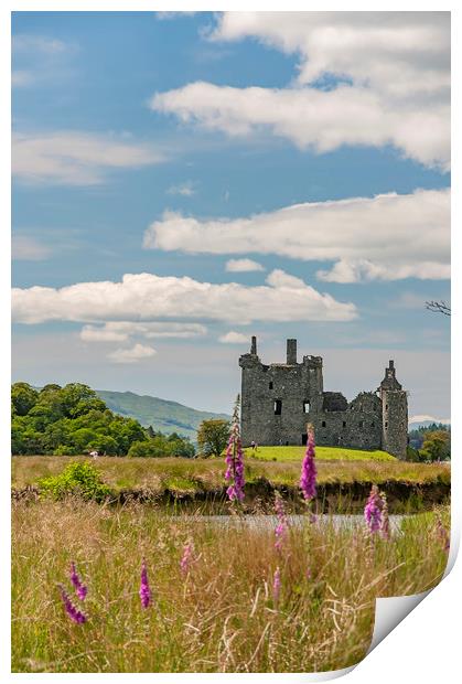 Kilchurn Castle in Scotland Print by Antony McAulay