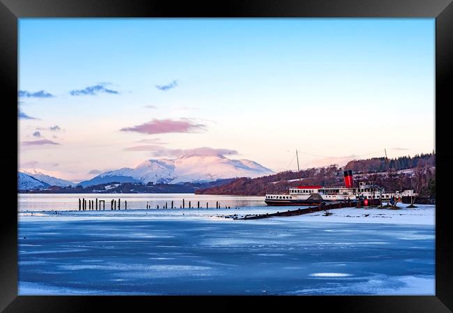 Loch Lomond in Winter Framed Print by Antony McAulay