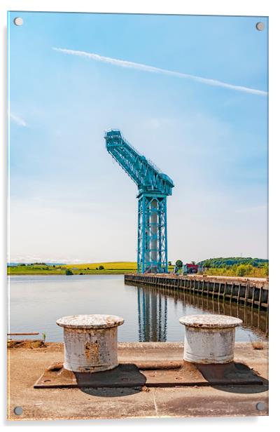 Titan Crane in Clydebank Acrylic by Antony McAulay