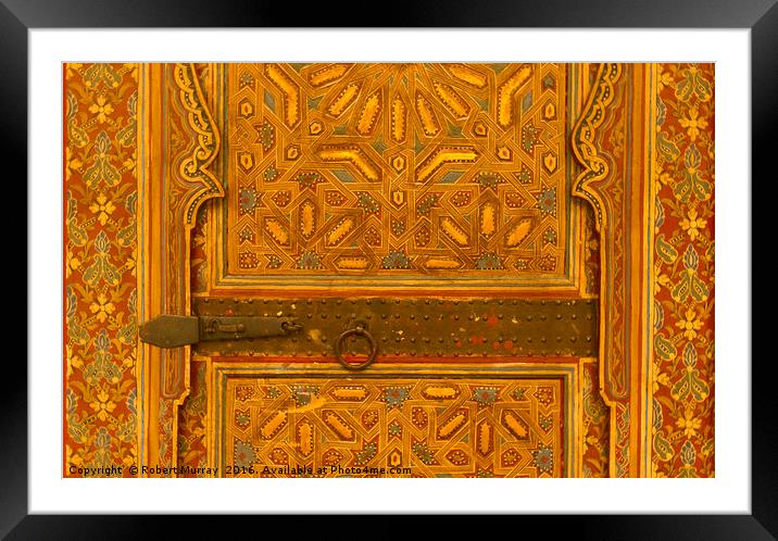 Marrakesh Door Detail Framed Mounted Print by Robert Murray