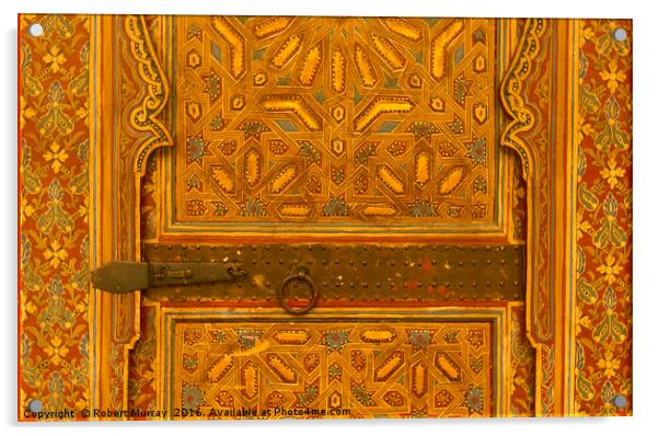 Marrakesh Door Detail Acrylic by Robert Murray