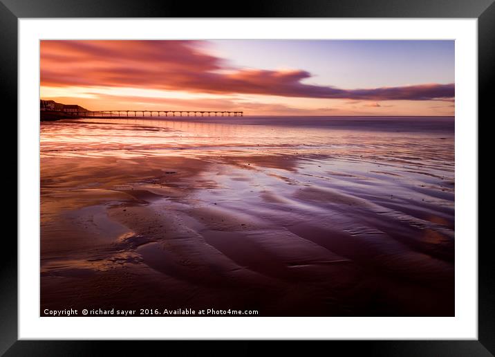 Lone and Level Sand Framed Mounted Print by richard sayer