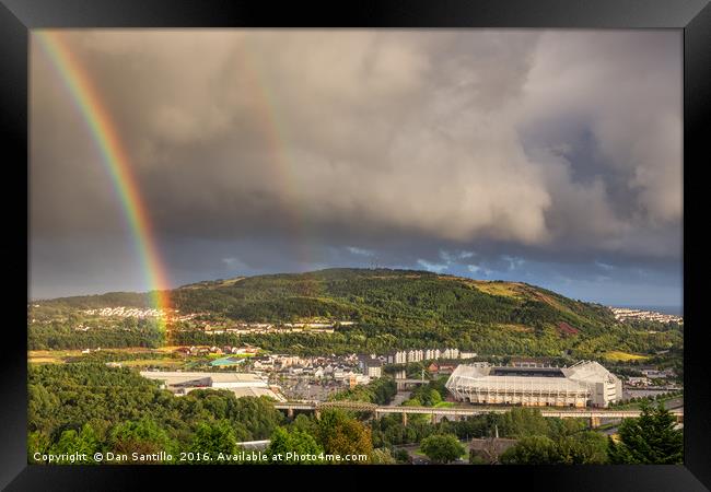 The Liberty Stadium, Swansea Framed Print by Dan Santillo