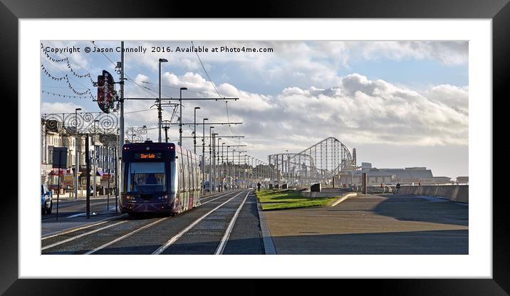 Blackpool Promenade Framed Mounted Print by Jason Connolly