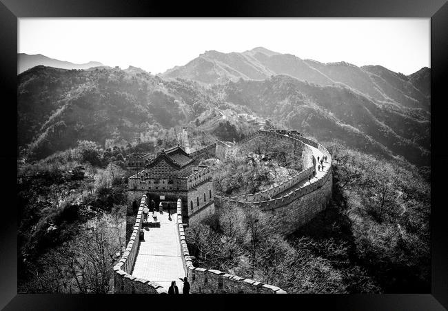 The Great Wall of China Framed Print by Louise Wilden