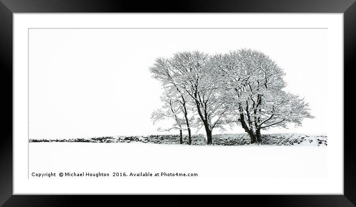 Winter clump Framed Mounted Print by Michael Houghton