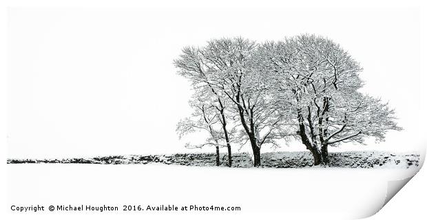 Winter clump Print by Michael Houghton