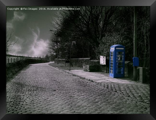 Phone Box  Framed Print by Derrick Fox Lomax