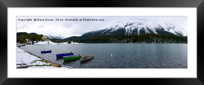 Lake St. Moritz Framed Mounted Print by Dave Eyres