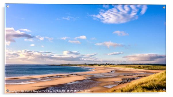 Simply Beadnell - Simply Beautiful  Acrylic by Naylor's Photography