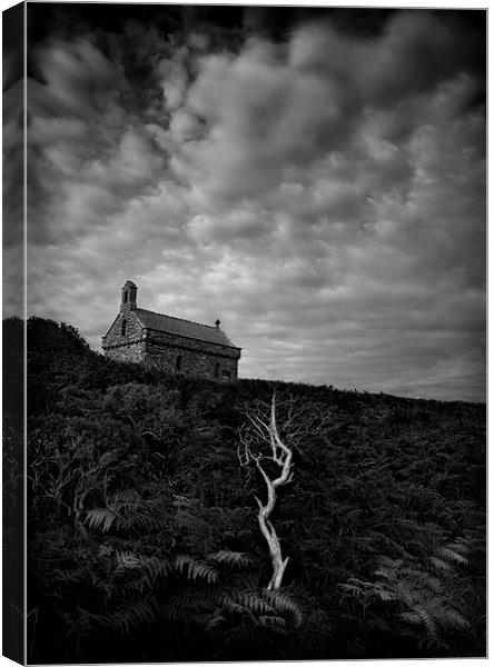 St NONS CHAPEL Canvas Print by Anthony R Dudley (LRPS)