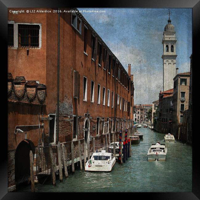 Venetian Days Framed Print by LIZ Alderdice