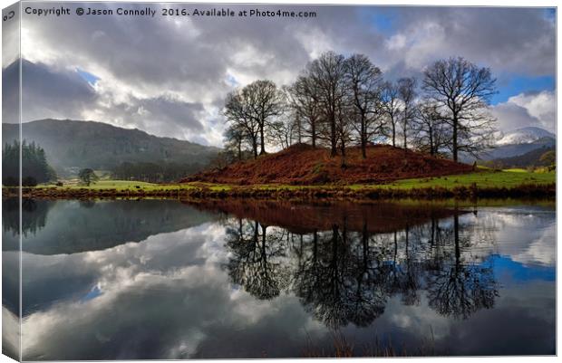 The River Brathay, Elterwater Canvas Print by Jason Connolly