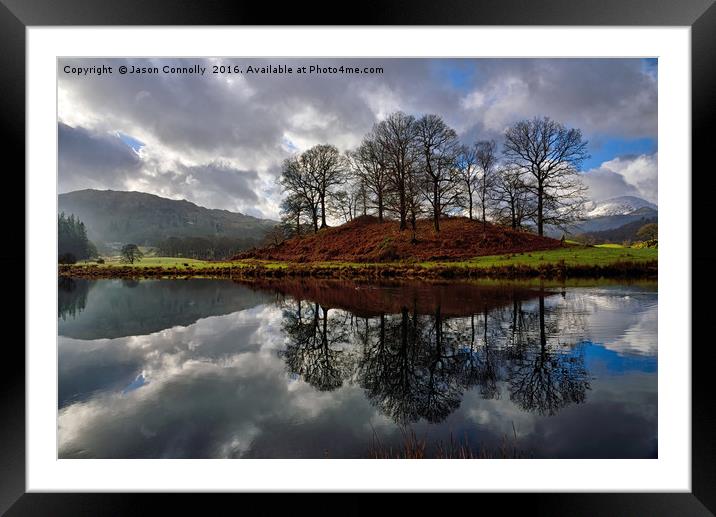 The River Brathay, Elterwater Framed Mounted Print by Jason Connolly