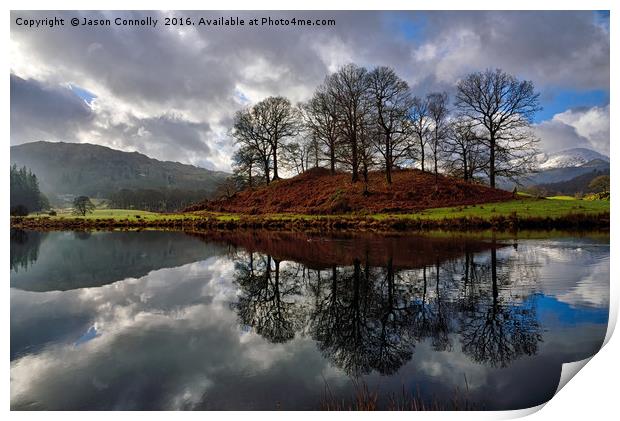 The River Brathay, Elterwater Print by Jason Connolly