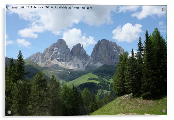 Dolomites Acrylic by LIZ Alderdice