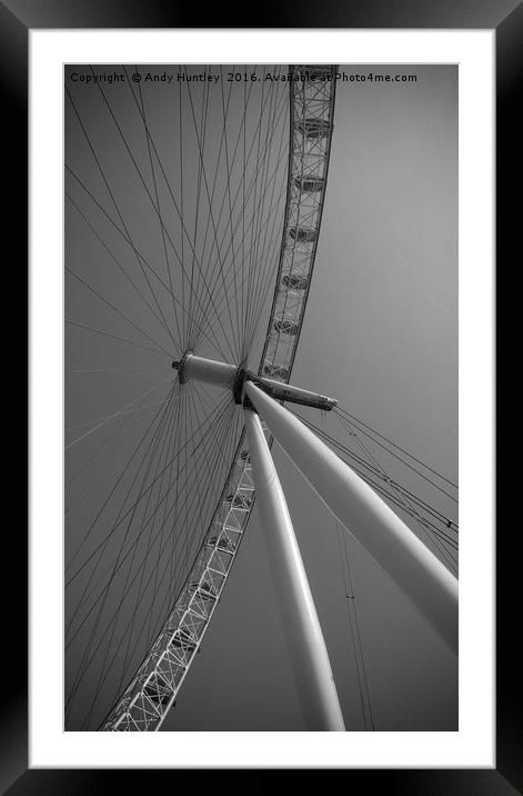 London Eye Framed Mounted Print by Andy Huntley