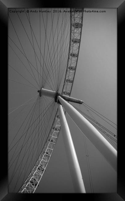 London Eye Framed Print by Andy Huntley