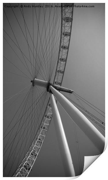 London Eye Print by Andy Huntley