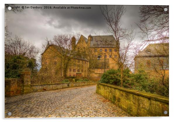 The Schloss at Marburg Acrylic by Ian Danbury
