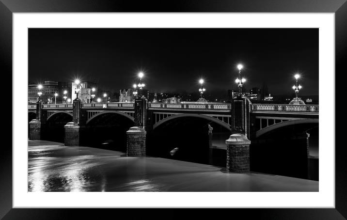 Old, Bridge, Newport city centre Framed Mounted Print by Dean Merry