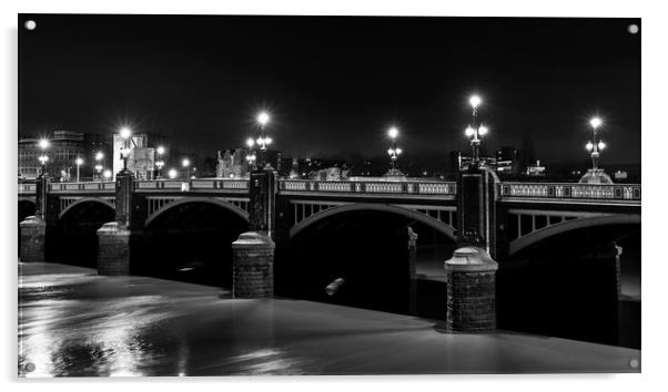 Old, Bridge, Newport city centre Acrylic by Dean Merry
