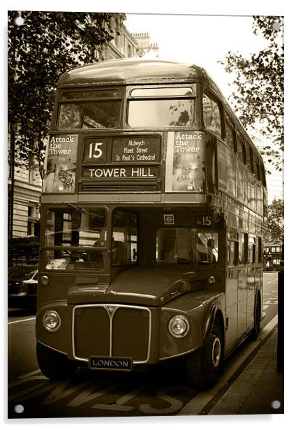 LONDON BUS Acrylic by Gypsyofthesky Photography