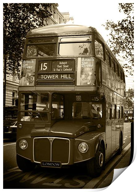 LONDON BUS Print by Gypsyofthesky Photography