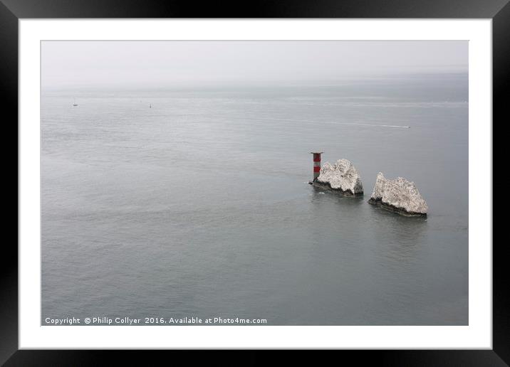Needles, Isle of Wight Framed Mounted Print by Philip Collyer