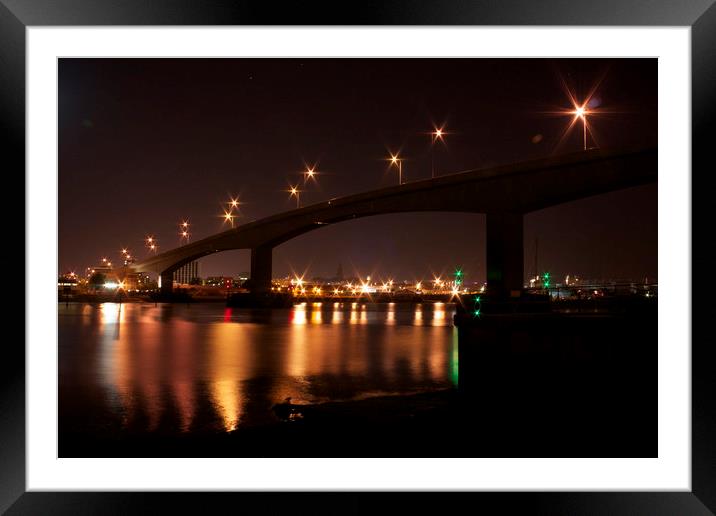 Itchen Bridge, Southampton Framed Mounted Print by Philip Collyer