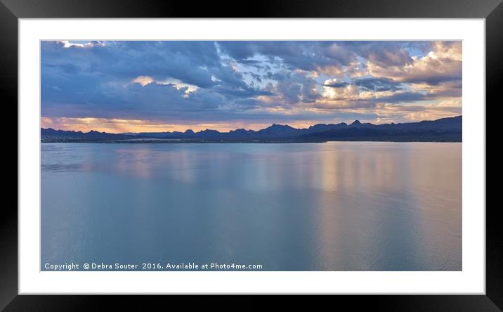 Above the Lake Framed Mounted Print by Debra Farrey